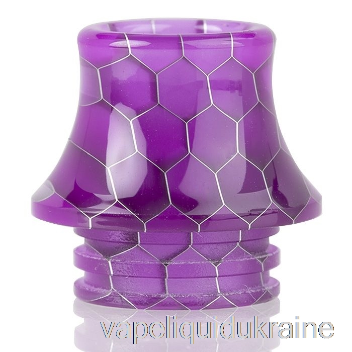 Vape Liquid Ukraine 810 Cone Snake Skin Resin Drip Tip Purple